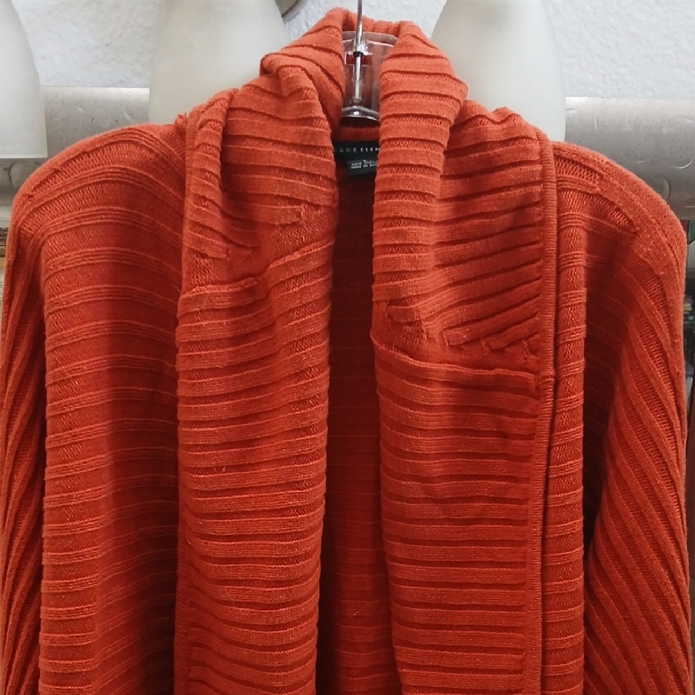Grace Elements Vibrant Orange/Rust Oversized Ribb… - image 3